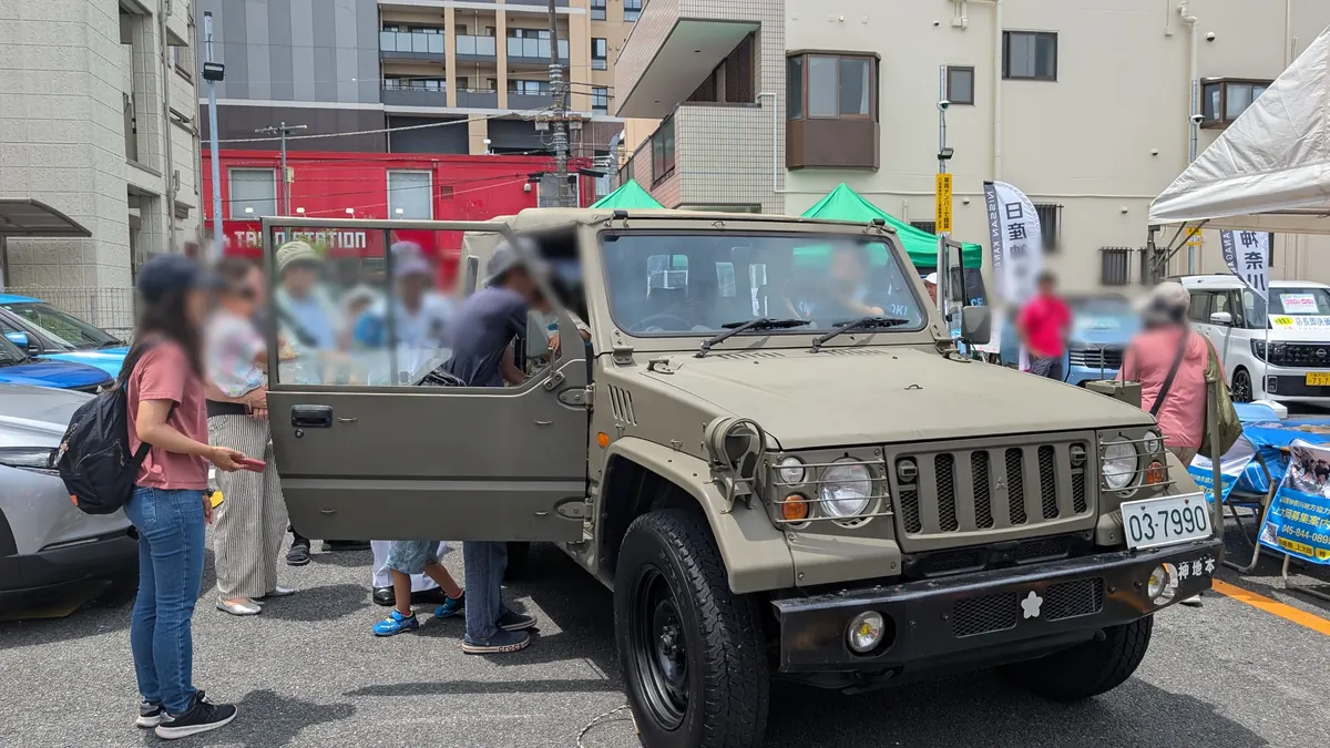 とつか夏まつりの車両展示ブース｜子どもが乗り込める展示車
